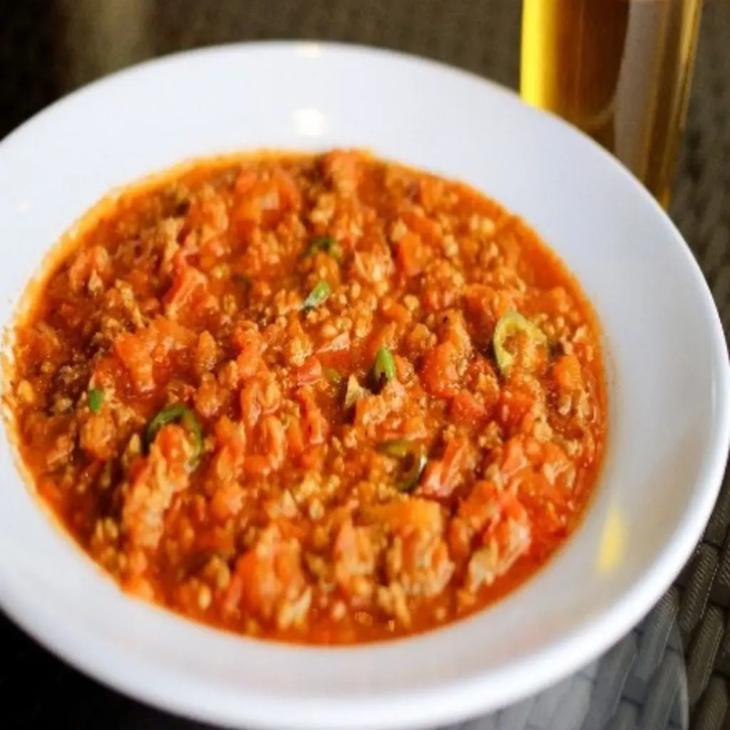 Tomato Hamsa with Meat